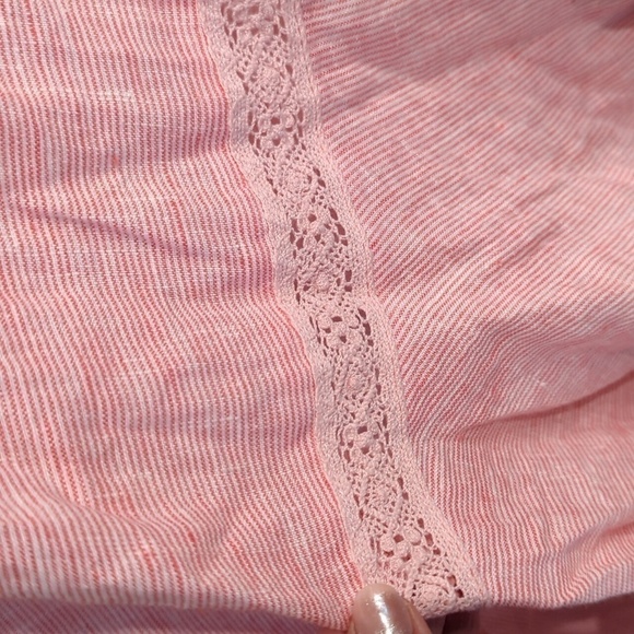 Ralph Lauren 100% Linen Asymmetrical Beachy Striped Midi Sz 14 Pull On Skirt Nwt - Picture 4 of 12